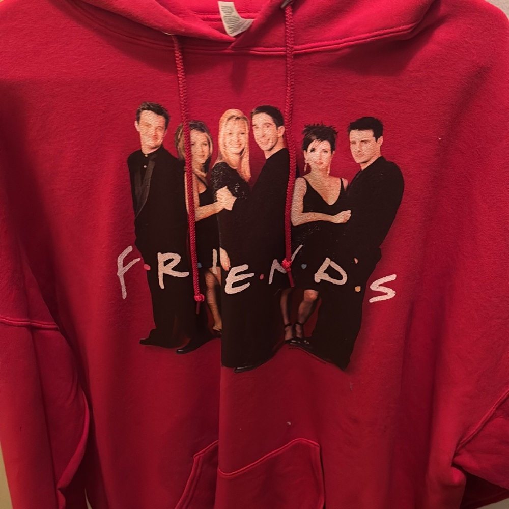 Red Friends Graphic Hoodie
